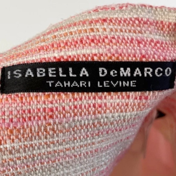 Tahari skirt size 8 tweed Pastel Pink cream lined - Picture 2 of 5